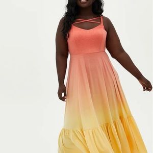 New with out tags Torrid strappy maxi dress size 1